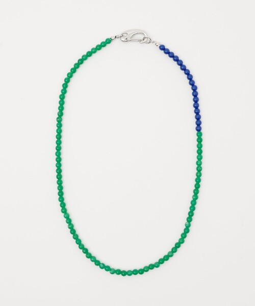 CITEN（シテン）の「＜CITEN＞バイカラービーズネックレス（ネックレス・レディース・ケリーグリーン/オレンジ・FREE）」の4枚目の写真