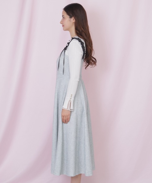 JILL by JILL STUART（ジルバイジルスチュアート）の「フリルショルダージャンスカ（ワンピース・レディース・グレー/ピンク/グリーン・MEDIUM/SMALL）」の21枚目の写真