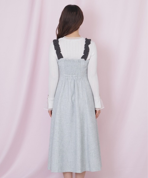 JILL by JILL STUART（ジルバイジルスチュアート）の「フリルショルダージャンスカ（ワンピース・レディース・グレー/ピンク/グリーン・MEDIUM/SMALL）」の22枚目の写真