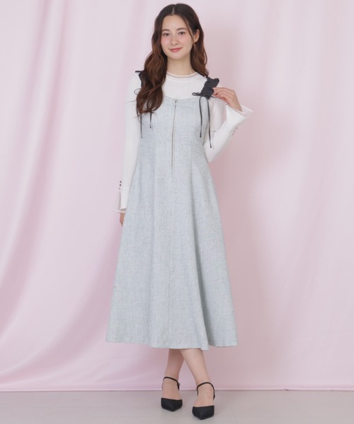 JILL by JILL STUART（ジルバイジルスチュアート）の「フリルショルダージャンスカ（ワンピース・レディース・グレー/ピンク/グリーン・MEDIUM/SMALL）」の19枚目の写真