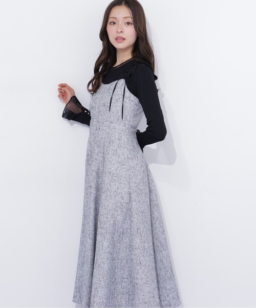 JILL by JILL STUART（ジルバイジルスチュアート）の「フリルショルダージャンスカ（ワンピース・レディース・グレー/ピンク/グリーン・MEDIUM/SMALL）」の7枚目の写真