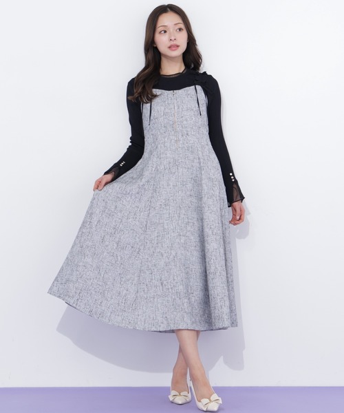 JILL by JILL STUART（ジルバイジルスチュアート）の「フリルショルダージャンスカ（ワンピース・レディース・グレー/ピンク/グリーン・MEDIUM/SMALL）」の11枚目の写真