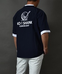 COMON GOLF（コモンゴルフ）の「撥水加工 バックプリント  半袖プルオーバーシャツ（Tシャツ/カットソー）」