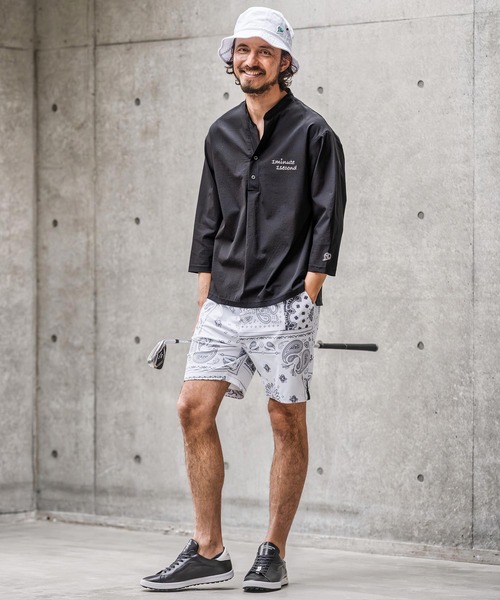 1minute 1second(ワンミニットワンセカンド)の「ms6425-ripstop band collar pullover shirt バンドカラープルオーバーシャツ(1M26N090)(シャツ/ブラウス・メンズ・ネイビー/ホワイト/ブラック・XL/L/M/S)」の19枚目の写真