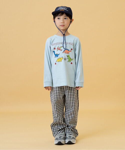 and D. petit main(アンドディープティマイン)の「ギンガムチェックリラックスパンツ(その他パンツ・キッズ・ブラック/ラベンダー/ブルー・90cm/100cm/140cm/130cm/110cm/120cm)」の6枚目の写真