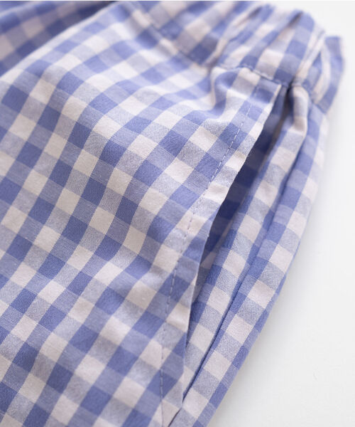 and D. petit main(アンドディープティマイン)の「ギンガムチェックリラックスパンツ(その他パンツ・キッズ・ブラック/ラベンダー/ブルー・90cm/100cm/140cm/130cm/110cm/120cm)」の9枚目の写真