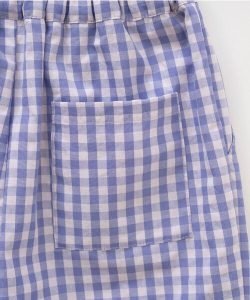 and D. petit main(アンドディープティマイン)の「ギンガムチェックリラックスパンツ(その他パンツ・キッズ・ブラック/ラベンダー/ブルー・90cm/100cm/140cm/130cm/110cm/120cm)」の12枚目の写真