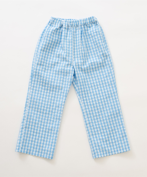 and D. petit main(アンドディープティマイン)の「ギンガムチェックリラックスパンツ(その他パンツ・キッズ・ブラック/ラベンダー/ブルー・90cm/100cm/140cm/130cm/110cm/120cm)」の14枚目の写真