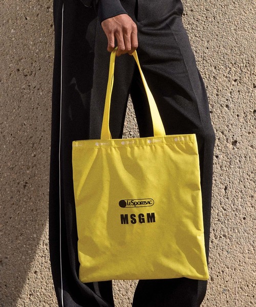 MSGM(エムエスジーエム)の「【MSGM×LeSportsac】Large Emerald Tote Yellow(トートバッグ・レディース・イエロー・ONE SIZE)」の8枚目の写真