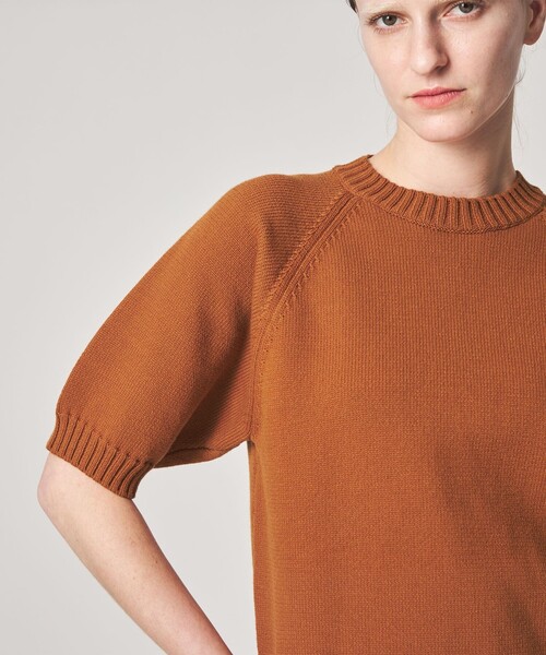 Steven Alan(スティーブンアラン)の「<Steven Alan>コットン ナイロン テープヤーン ハーフスリーブ ニット(ニット/セーター・レディース・オフホワイト/ブラウン系/ダークグレー・FREE)」の22枚目の写真