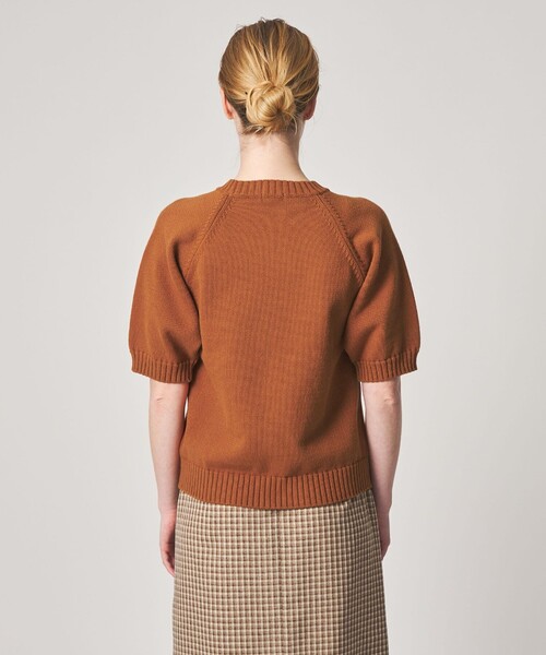 Steven Alan(スティーブンアラン)の「<Steven Alan>コットン ナイロン テープヤーン ハーフスリーブ ニット(ニット/セーター・レディース・オフホワイト/ブラウン系/ダークグレー・FREE)」の18枚目の写真