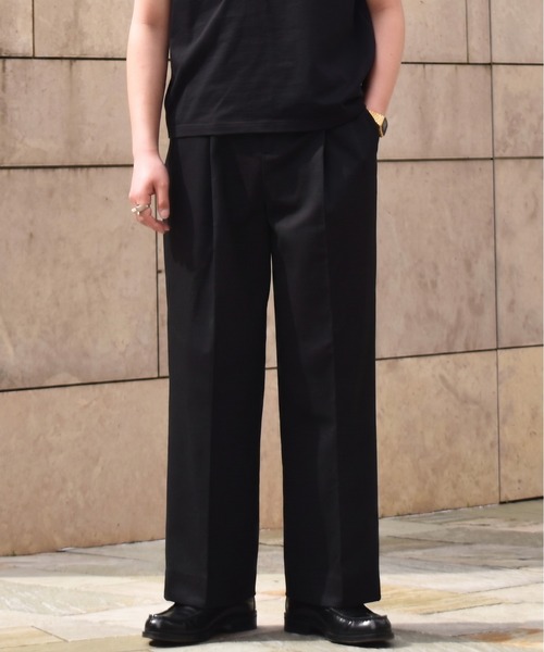 noah nyc チノパン ブラック 32 スラックス トラウザー クラシックチノトラウザー（チノパンツ）｜Noen（ノエン）の