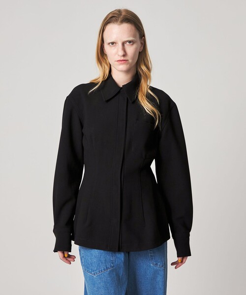 Steven Alan(スティーブンアラン)の「<RACHEL COMEY>FILT TOP/シャツ(シャツ/ブラウス・レディース・ブラック・2)」の2枚目の写真