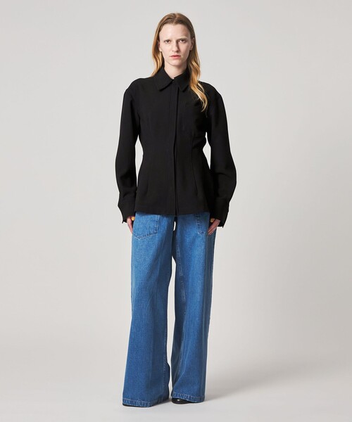 Steven Alan(スティーブンアラン)の「<RACHEL COMEY>FILT TOP/シャツ(シャツ/ブラウス・レディース・ブラック・2)」の3枚目の写真