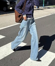 fredy emue | 【@sora_522m企画】BASIC STRAIGHT LIGHT DENIM(デニムパンツ)