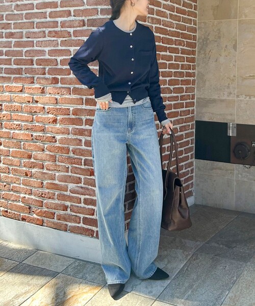 fredy emue（フレディエミュ）の「【@sora_522m企画】BASIC STRAIGHT LIGHT DENIM（デニムパンツ・レディース・ブルー/ブラック・36/37/38/34）」の8枚目の写真