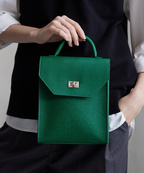 CLEL(クレイル)の「【CLEL】2way Square Shoulder Bag / 2way スクエアショルダーバッグ(ショルダーバッグ・メンズ・グレー/グリーン/ブラック・FREE)」の17枚目の写真