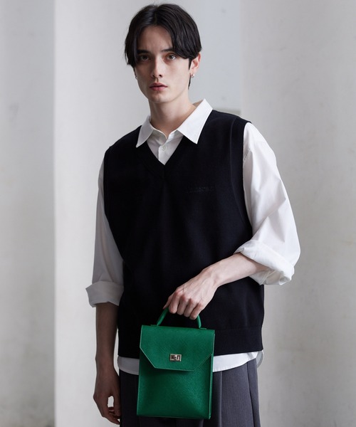 CLEL(クレイル)の「【CLEL】2way Square Shoulder Bag / 2way スクエアショルダーバッグ(ショルダーバッグ・メンズ・グレー/グリーン/ブラック・FREE)」の20枚目の写真