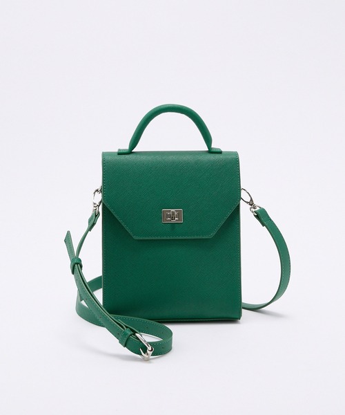 CLEL(クレイル)の「【CLEL】2way Square Shoulder Bag / 2way スクエアショルダーバッグ(ショルダーバッグ・メンズ・グレー/グリーン/ブラック・FREE)」の4枚目の写真