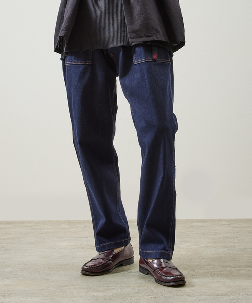 Gramicci(グラミチ)の「GRAMICCI グラミチ / STRETCH DENIM NN-PANT TIGHT CROPPED ストレッチデニムクロップドパンツ テーパード / GMP6-SJP011(デニムパンツ・メンズ・ワンウォッシュ/インディゴブルー/ダークインディゴブルー・X-LARGE/LARGE/MEDIUM/SMALL)」の1枚目の写真