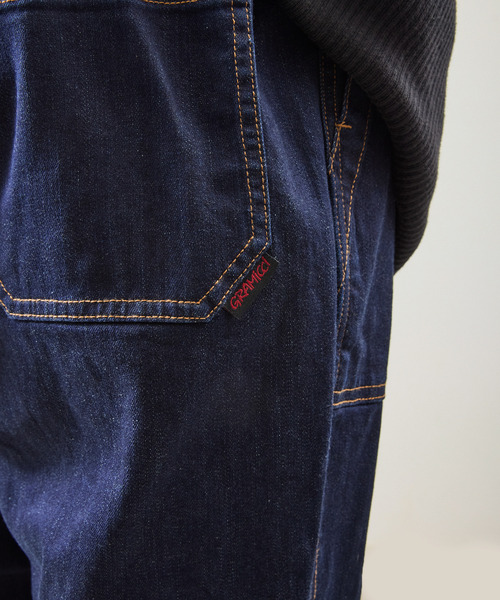 Gramicci(グラミチ)の「GRAMICCI グラミチ / STRETCH DENIM NN-PANT TIGHT CROPPED ストレッチデニムクロップドパンツ テーパード / GMP6-SJP011(デニムパンツ・メンズ・ワンウォッシュ/インディゴブルー/ダークインディゴブルー・X-LARGE/LARGE/MEDIUM/SMALL)」の15枚目の写真