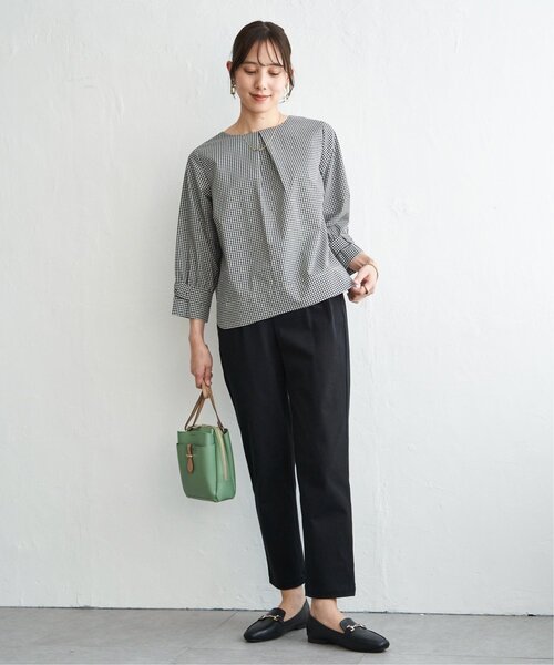 IKKA LOUNGE(イッカラウンジ)の「2WAY袖リボンブラウス(シャツ/ブラウス・レディース・その他1/ネイビー/ブルー/オフホワイト・L/M/S)」の11枚目の写真