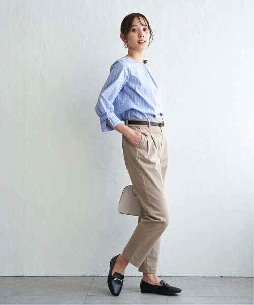 IKKA LOUNGE(イッカラウンジ)の「2WAY袖リボンブラウス(シャツ/ブラウス・レディース・その他1/ネイビー/ブルー/オフホワイト・L/M/S)」の18枚目の写真