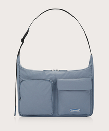 ALAVAGUE（アラバグ）の「ヘンプユーティリティクロスバッグL - ブルーグレー（メッセンジャーバッグ）」