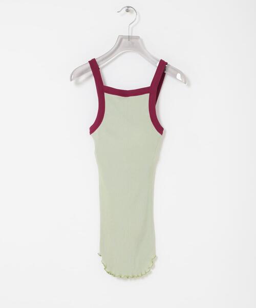 HAKUJI（ハクジ）の「HAKUJI　TWIST COTTON BRA AMESLE（キャミソール・レディース・アイボリー/グリーン系その他・FREE）」の2枚目の写真