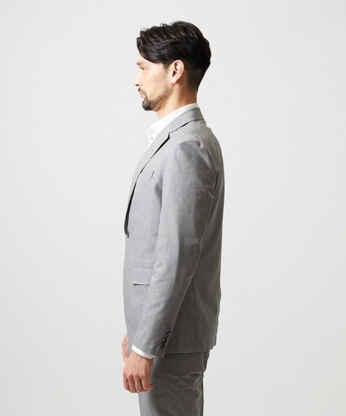 MICHEL KLEIN HOMME (ミッシェルクランオム)の「【セットアップ】メッシュプリントテーラードジャケット(テーラードジャケット・メンズ・ライトグレー/ネイビー・MEDIUM/LARGE/X-LARGE)」の12枚目の写真