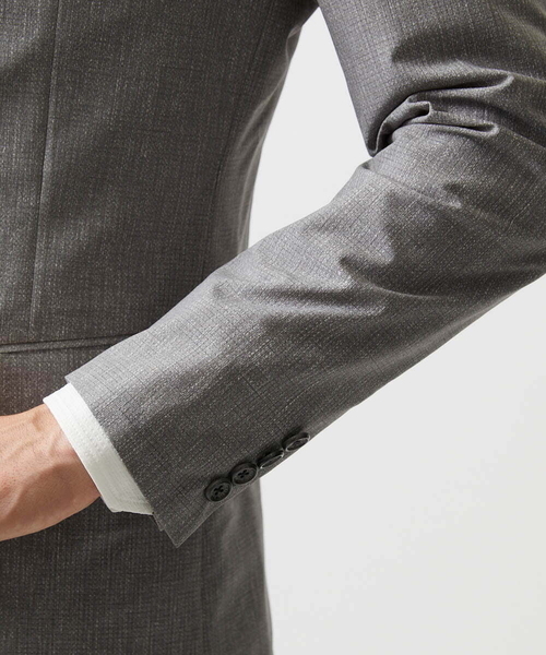 MICHEL KLEIN HOMME (ミッシェルクランオム)の「【セットアップ】メッシュプリントテーラードジャケット(テーラードジャケット・メンズ・ライトグレー/ネイビー・MEDIUM/LARGE/X-LARGE)」の18枚目の写真