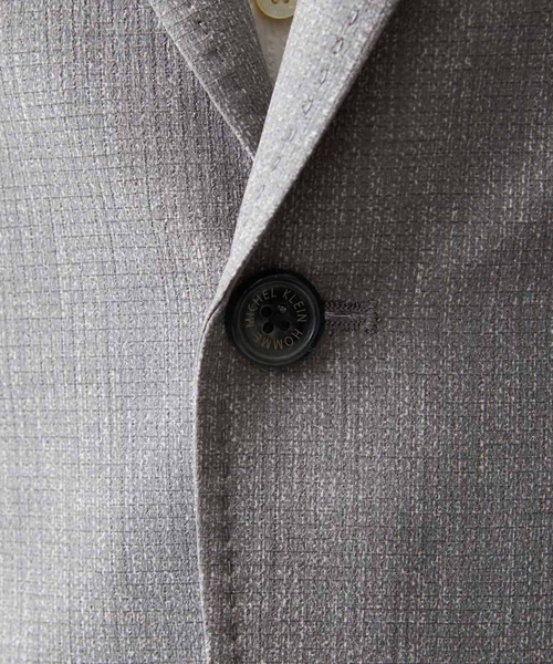 MICHEL KLEIN HOMME (ミッシェルクランオム)の「【セットアップ】メッシュプリントテーラードジャケット(テーラードジャケット・メンズ・ライトグレー/ネイビー・MEDIUM/LARGE/X-LARGE)」の18枚目の写真