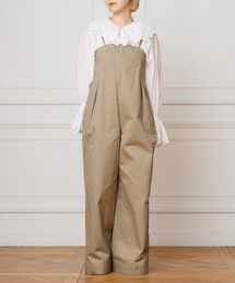 IENA LA BOUCLE | IENA LA BOUCLE コットンギャバジンベアオールインワン(サロペット/オーバーオール)