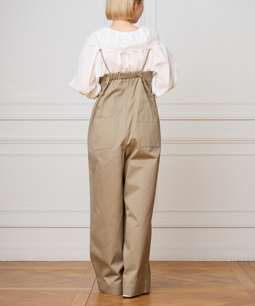 IENA LA BOUCLE(イエナラブークル)の「IENA LA BOUCLE コットンギャバジンベアオールインワン(サロペット/オーバーオール・レディース・ナチュラル・36/38)」の4枚目の写真