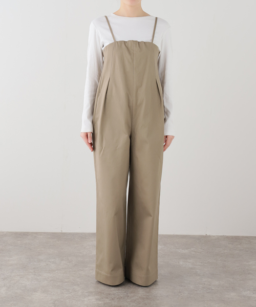 IENA LA BOUCLE(イエナラブークル)の「IENA LA BOUCLE コットンギャバジンベアオールインワン(サロペット/オーバーオール・レディース・ナチュラル・36/38)」の8枚目の写真