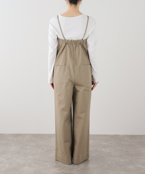 IENA LA BOUCLE(イエナラブークル)の「IENA LA BOUCLE コットンギャバジンベアオールインワン(サロペット/オーバーオール・レディース・ナチュラル・36/38)」の10枚目の写真