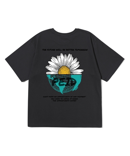 PEID(ペイド)の「PD HALF DAISY 半袖Tシャツ チャコール(Tシャツ/カットソー・レディース・チャコール・2/3/4/5/6/1)」の1枚目の写真