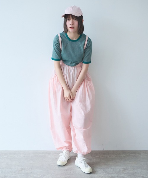 bulle de savon(ビュルデサボン)の「△40/-強撚ダンプ ギャザーパンツ(その他パンツ・レディース・チャコールグレー/ピンク/ホワイト・FREE)」の9枚目の写真