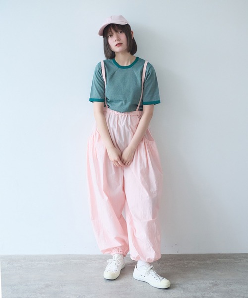 bulle de savon(ビュルデサボン)の「△40/-強撚ダンプ ギャザーパンツ(その他パンツ・レディース・チャコールグレー/ピンク/ホワイト・FREE)」の10枚目の写真