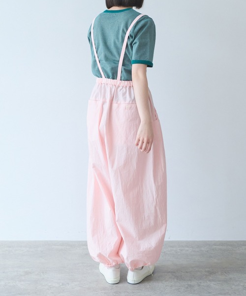 bulle de savon(ビュルデサボン)の「△40/-強撚ダンプ ギャザーパンツ(その他パンツ・レディース・チャコールグレー/ピンク/ホワイト・FREE)」の6枚目の写真