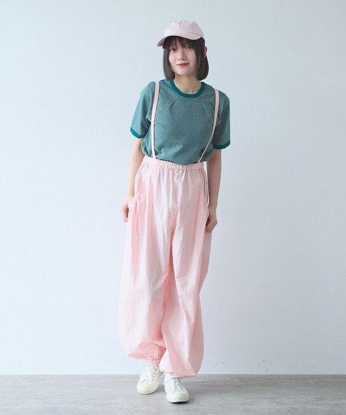 bulle de savon(ビュルデサボン)の「△40/-強撚ダンプ ギャザーパンツ(その他パンツ・レディース・チャコールグレー/ピンク/ホワイト・FREE)」の14枚目の写真
