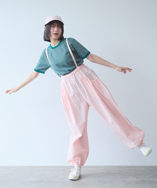bulle de savon(ビュルデサボン)の「△40/-強撚ダンプ ギャザーパンツ(その他パンツ・レディース・チャコールグレー/ピンク/ホワイト・FREE)」の15枚目の写真