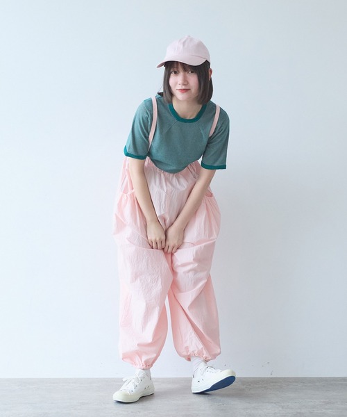bulle de savon(ビュルデサボン)の「△40/-強撚ダンプ ギャザーパンツ(その他パンツ・レディース・チャコールグレー/ピンク/ホワイト・FREE)」の17枚目の写真