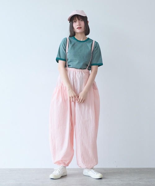 bulle de savon(ビュルデサボン)の「△40/-強撚ダンプ ギャザーパンツ(その他パンツ・レディース・チャコールグレー/ピンク/ホワイト・FREE)」の18枚目の写真