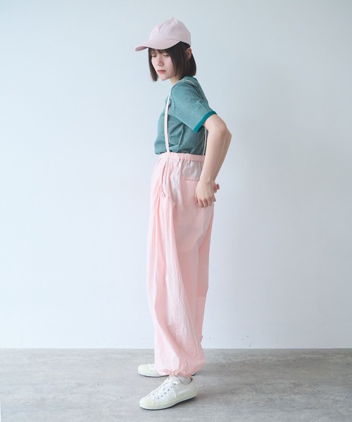 bulle de savon(ビュルデサボン)の「△40/-強撚ダンプ ギャザーパンツ(その他パンツ・レディース・チャコールグレー/ピンク/ホワイト・FREE)」の8枚目の写真