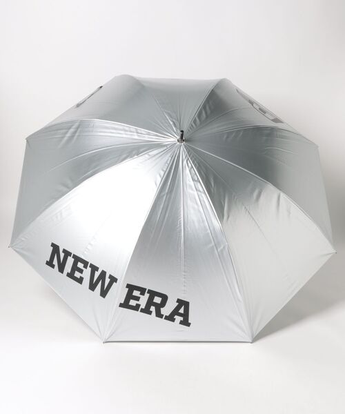NEW ERA】ゴルフアンブレラ フラッグロゴ / シルバー [14747157]（長傘