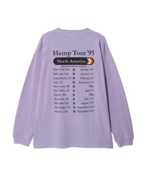 MANASTASH(マナスタッシュ)の「MANASTASH/マナスタッシュ/HEMP TOUR L/S TEE(Tシャツ/カットソー・メンズ・ブラック/ラベンダー/ホワイト・L/XL/M/S)」の3枚目の写真