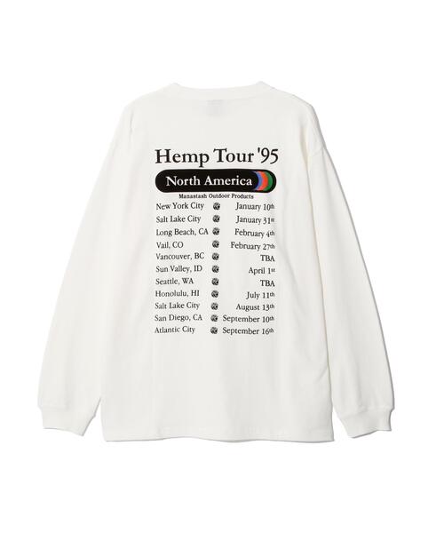 MANASTASH(マナスタッシュ)の「MANASTASH/マナスタッシュ/HEMP TOUR L/S TEE(Tシャツ/カットソー・メンズ・ブラック/ラベンダー/ホワイト・L/XL/M/S)」の2枚目の写真