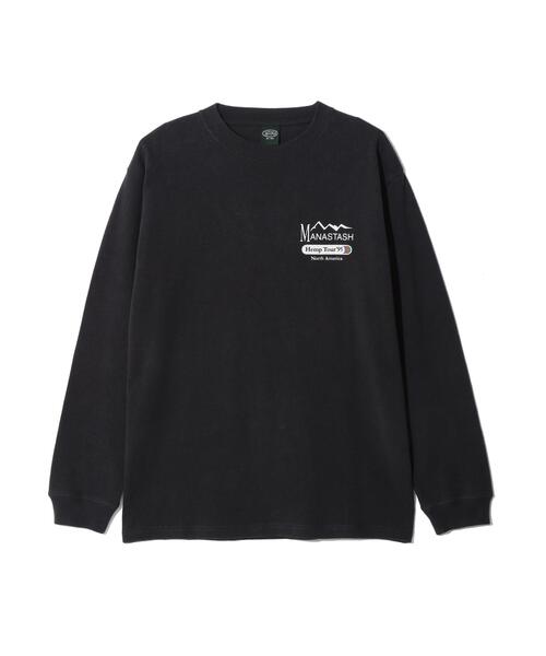 MANASTASH(マナスタッシュ)の「MANASTASH/マナスタッシュ/HEMP TOUR L/S TEE(Tシャツ/カットソー・メンズ・ブラック/ラベンダー/ホワイト・L/XL/M/S)」の4枚目の写真