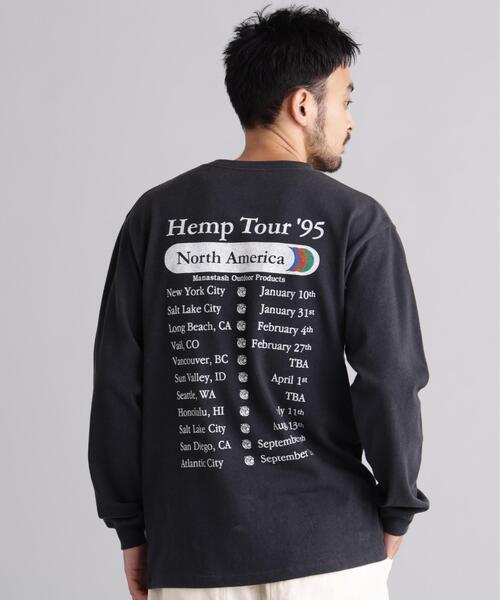 MANASTASH(マナスタッシュ)の「MANASTASH/マナスタッシュ/HEMP TOUR L/S TEE(Tシャツ/カットソー・メンズ・ブラック/ラベンダー/ホワイト・L/XL/M/S)」の5枚目の写真